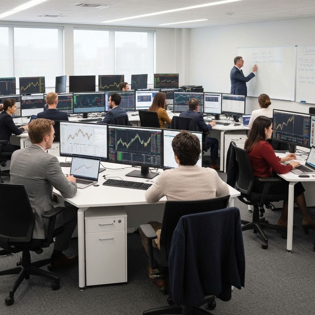 Interactive trading classroom session